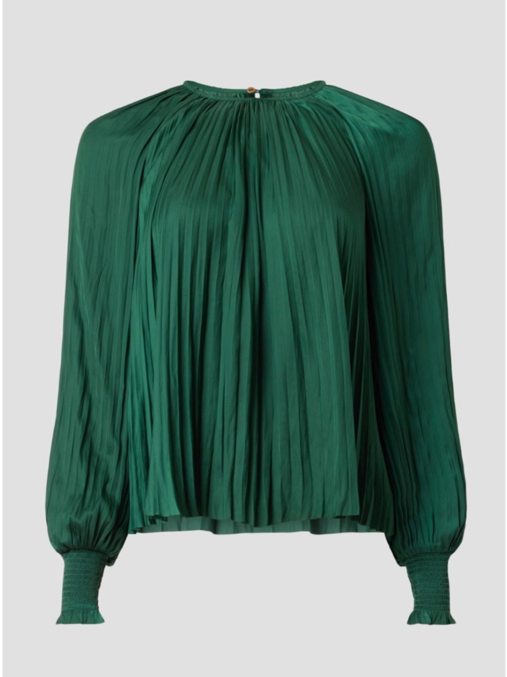 Ulla Johnson  Aidy Top Green Satin Size 4